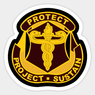 US Army Medical Research Material Command wo Txt Sticker